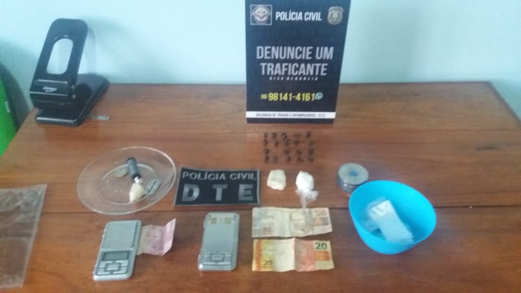 POLÍCIA CIVIL PRENDE DUAS PESSOAS EM LUGARES CONHECIDOS PELA COMERCIALIZAÇÃO DE DROGAS
